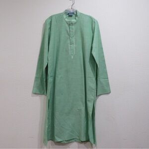 Ethos Mid Length Tunic Kurta Embroidered Green Youth Sz 14 (164cm)